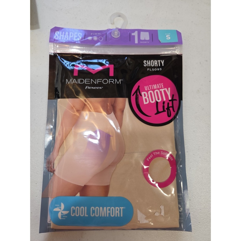 New Size S Women Maidenform Flexees Firm Control Booty Lift Shorty FLS093